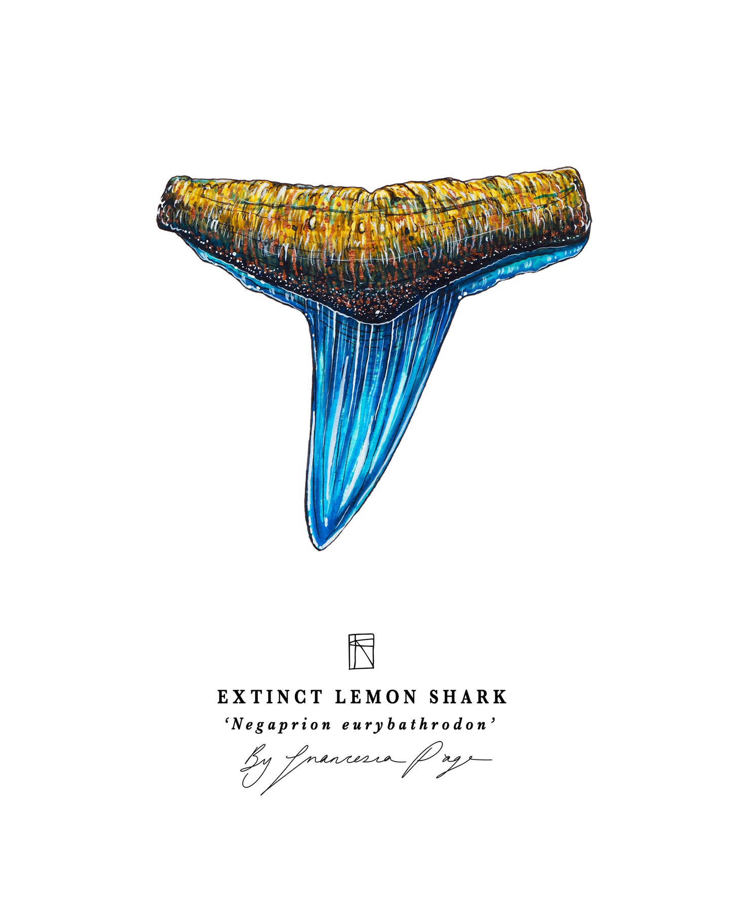 Extinct Lemon Shark Scientific Print