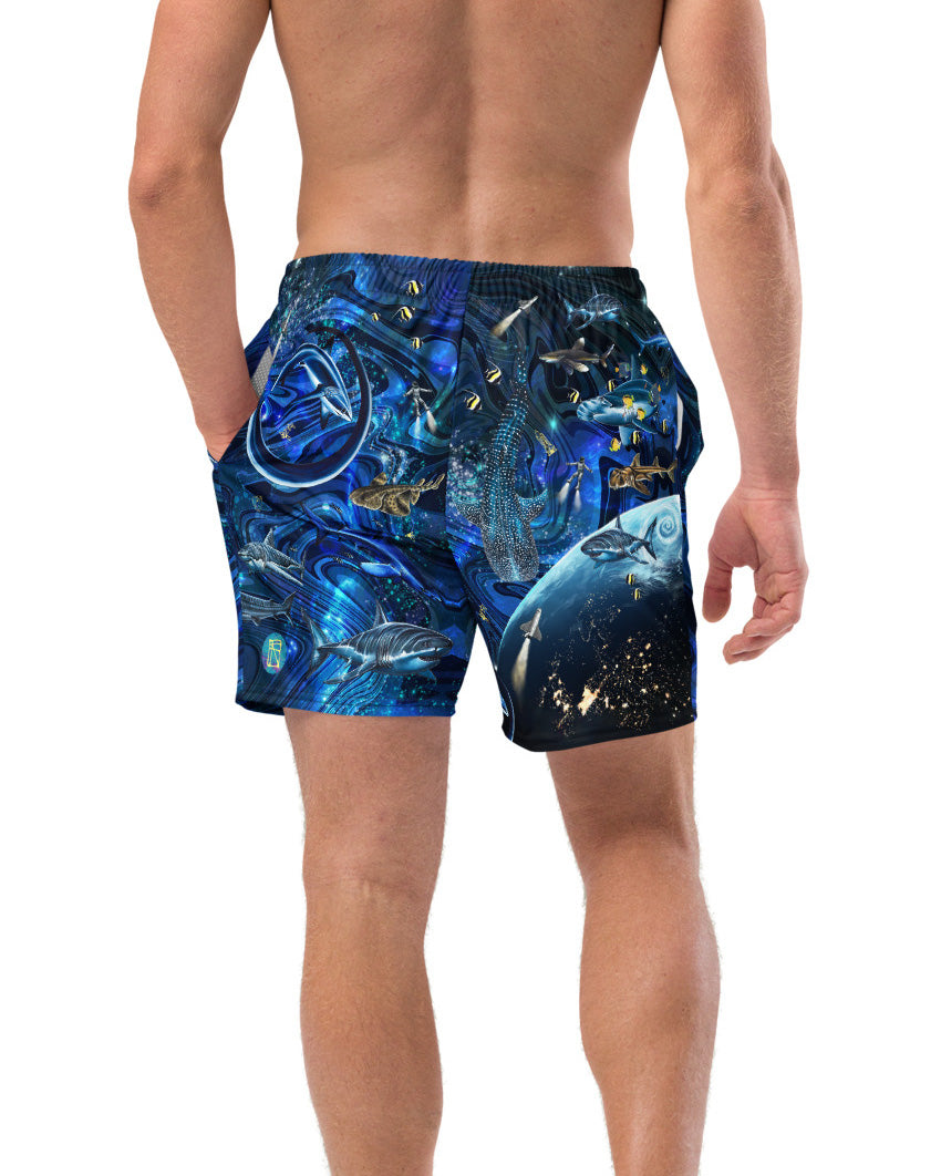 Space Shark Eco Swim Trunks