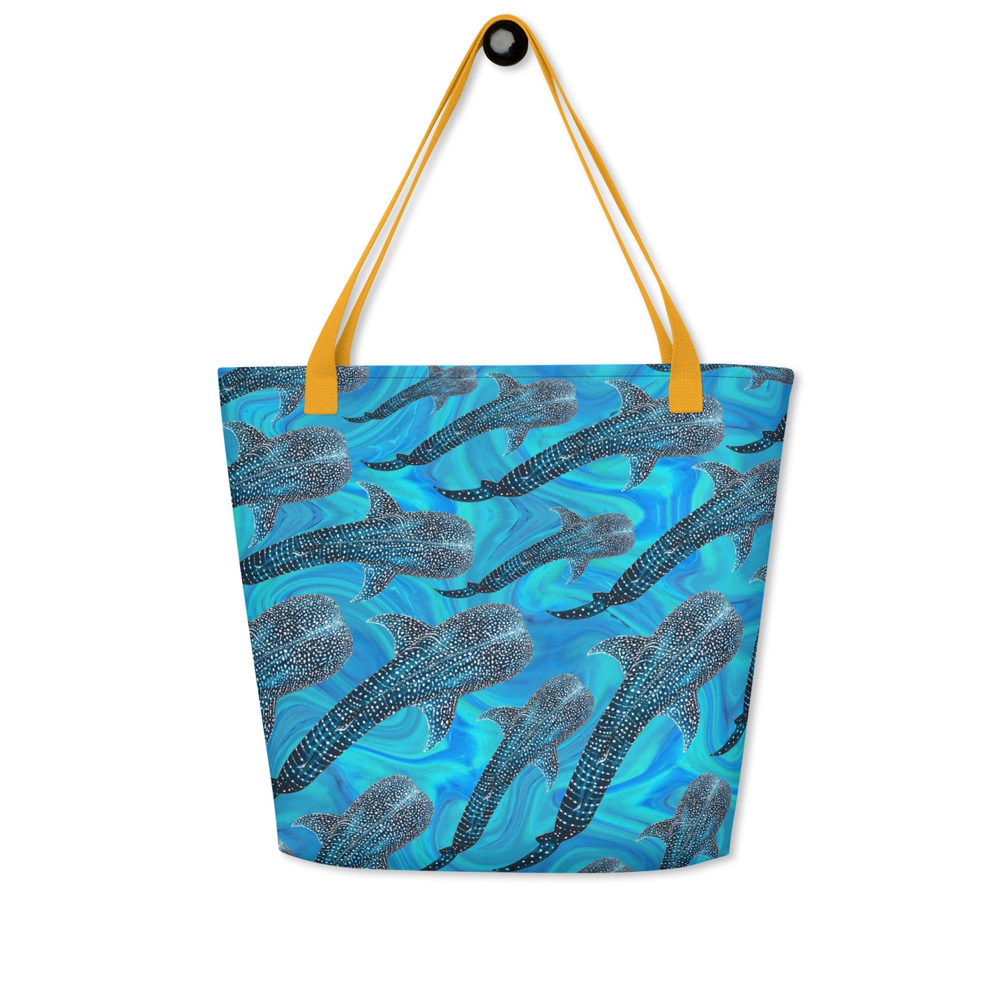 Groovy Whale Shark Large Tote Bag