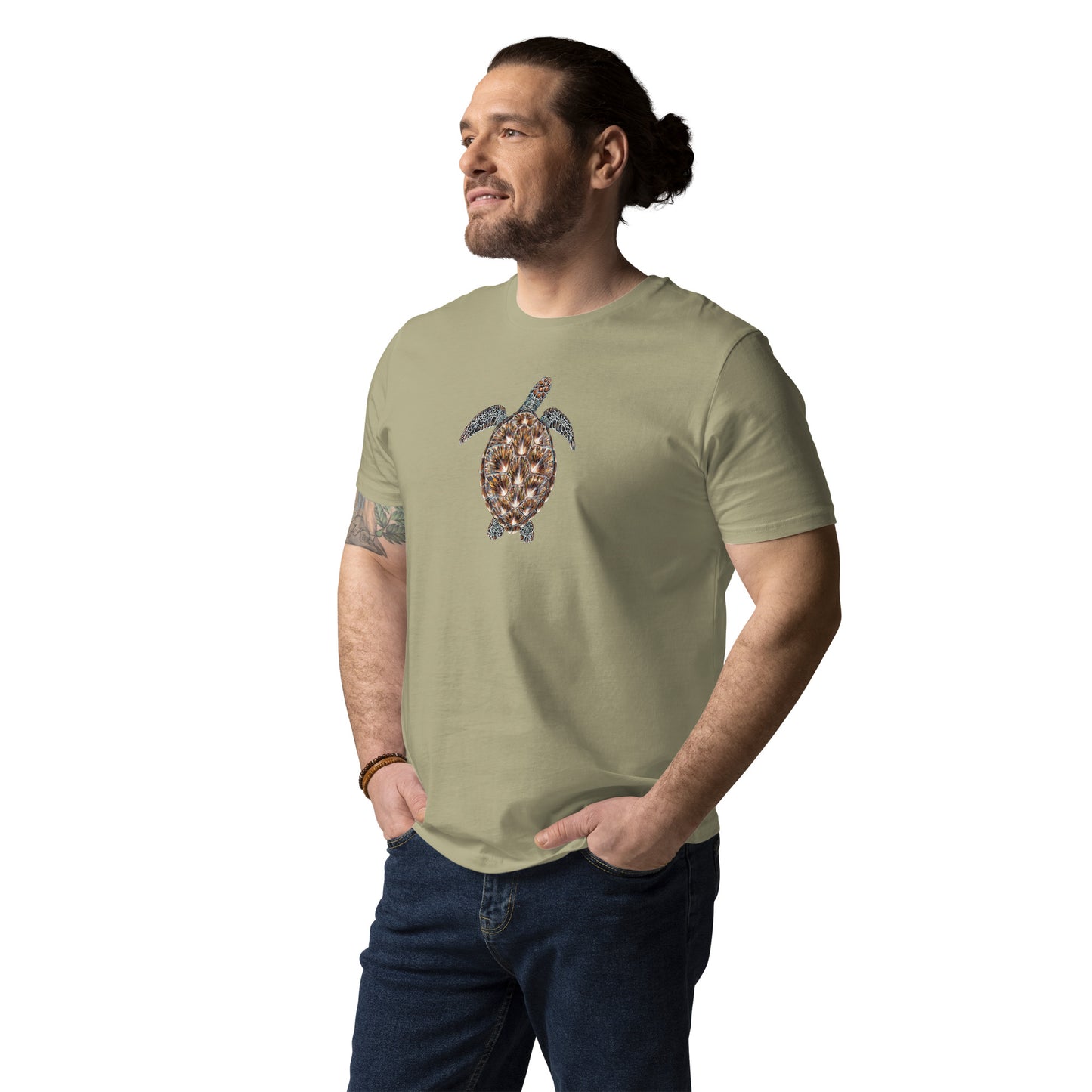 Green Sea Turtle Unisex Organic T-Shirt