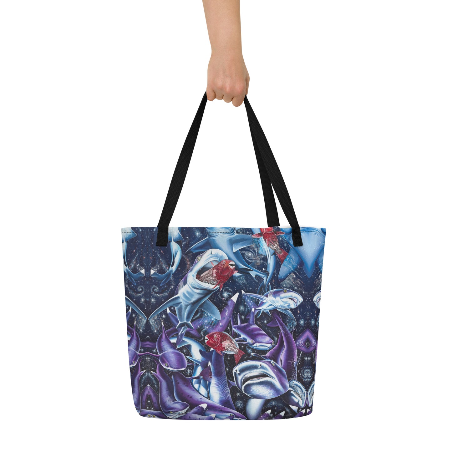 Cosmic Lovers Large Tote Bag