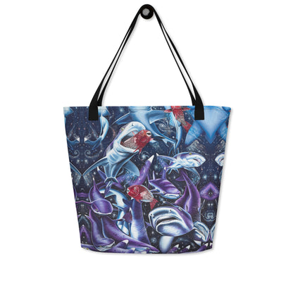 Cosmic Lovers Large Tote Bag