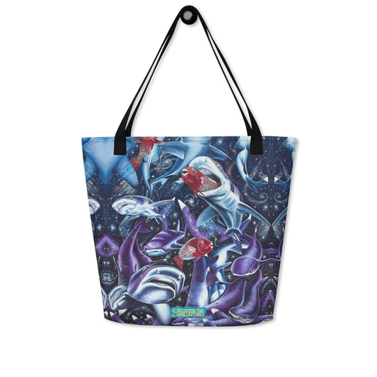 Cosmic Lovers Large Tote Bag