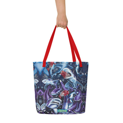 Cosmic Lovers Large Tote Bag