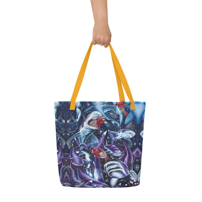 Cosmic Lovers Large Tote Bag