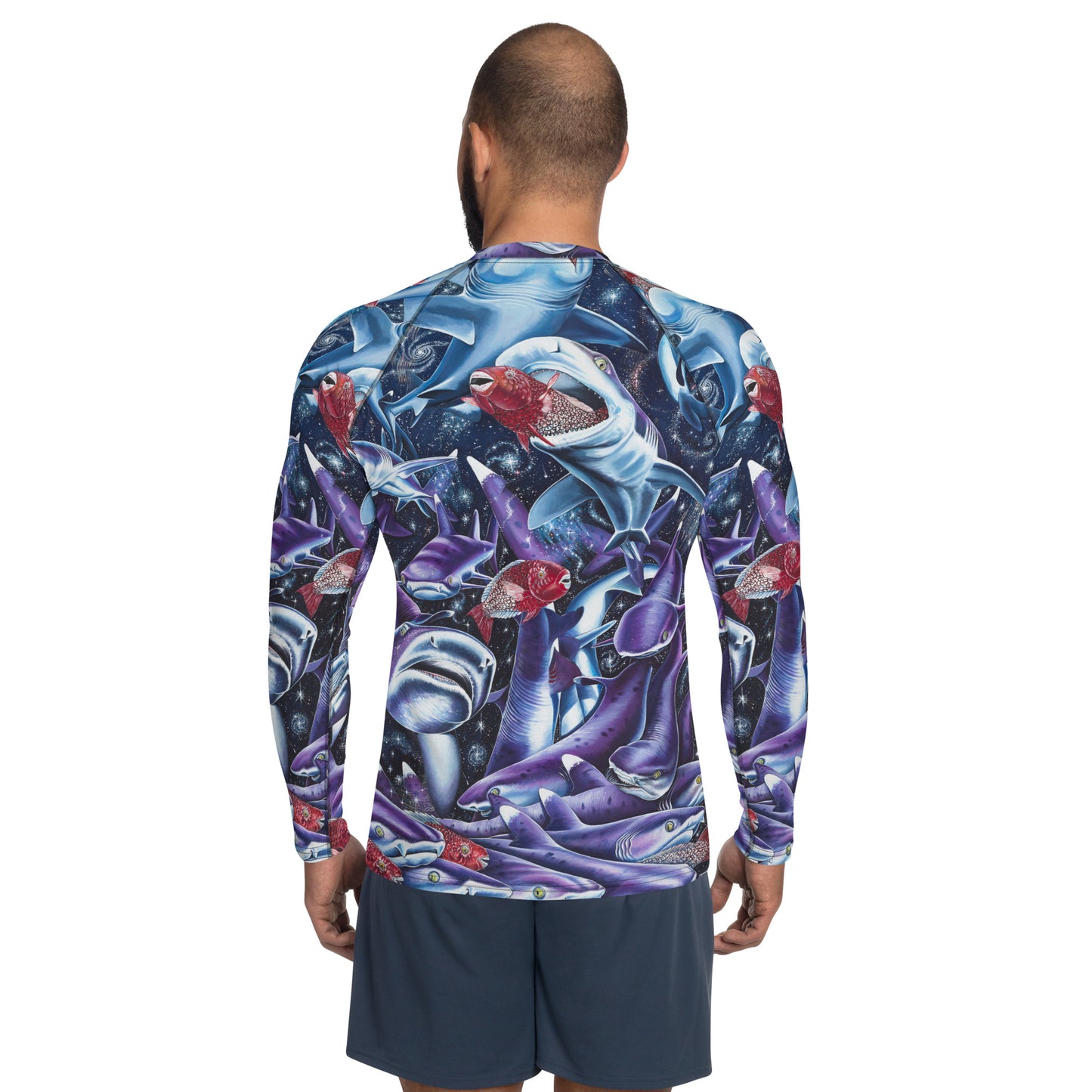 Cosmic Lovers Full Print Men's Rash Guard