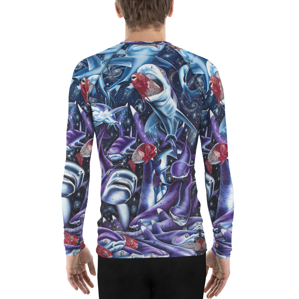 Cosmic Lovers Full Print Men's Rash Guard