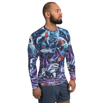 Cosmic Lovers Full Print Men's Rash Guard