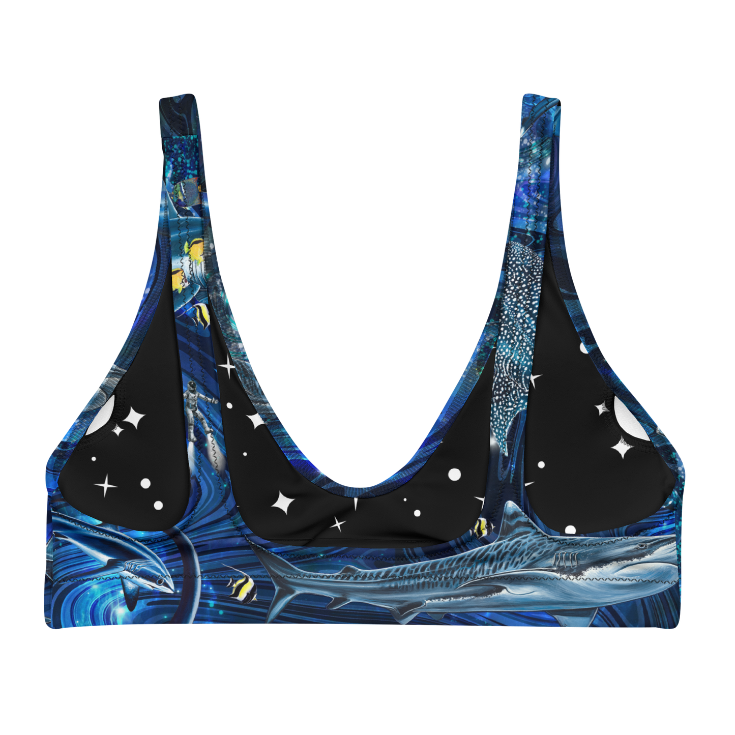 Space Shark Eco Bikini Top