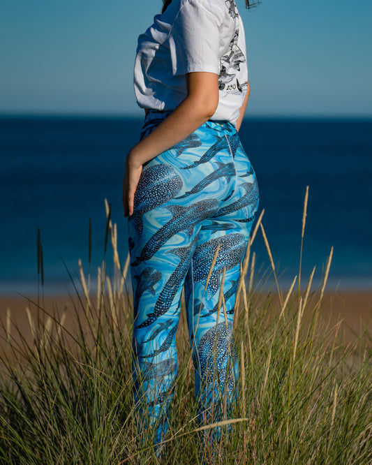 Groovy Whale Shark Yoga Leggings