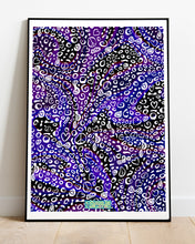 Load image into Gallery viewer, Purple Rayz Illustration Print
