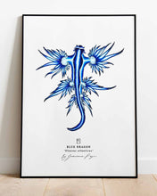 Load image into Gallery viewer, Blue Dragon Scientific Print
