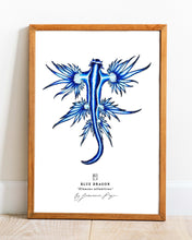 Load image into Gallery viewer, Blue Dragon Scientific Print
