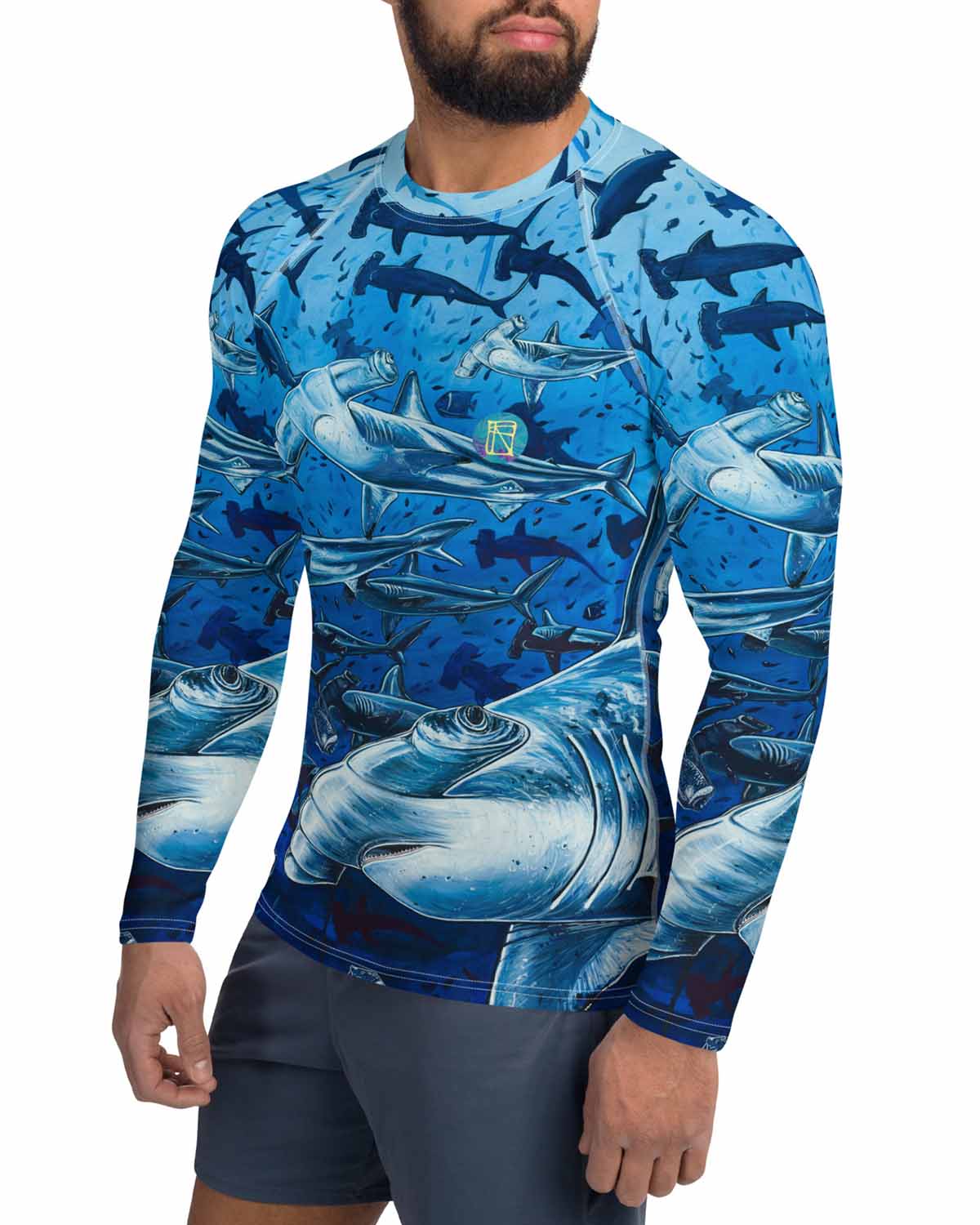 Divine Feminine Full print Men's Rash Guard