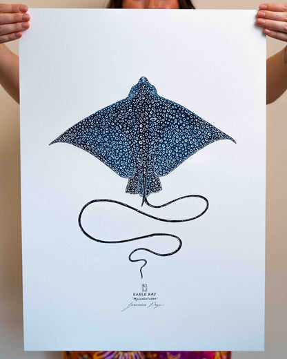 Eagle Ray - A2 Painting