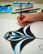 Load image into Gallery viewer, Reef Manta Ray - A2 Original Painting
