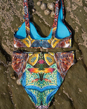Load image into Gallery viewer, Rainbow City Eco Bikini Top
