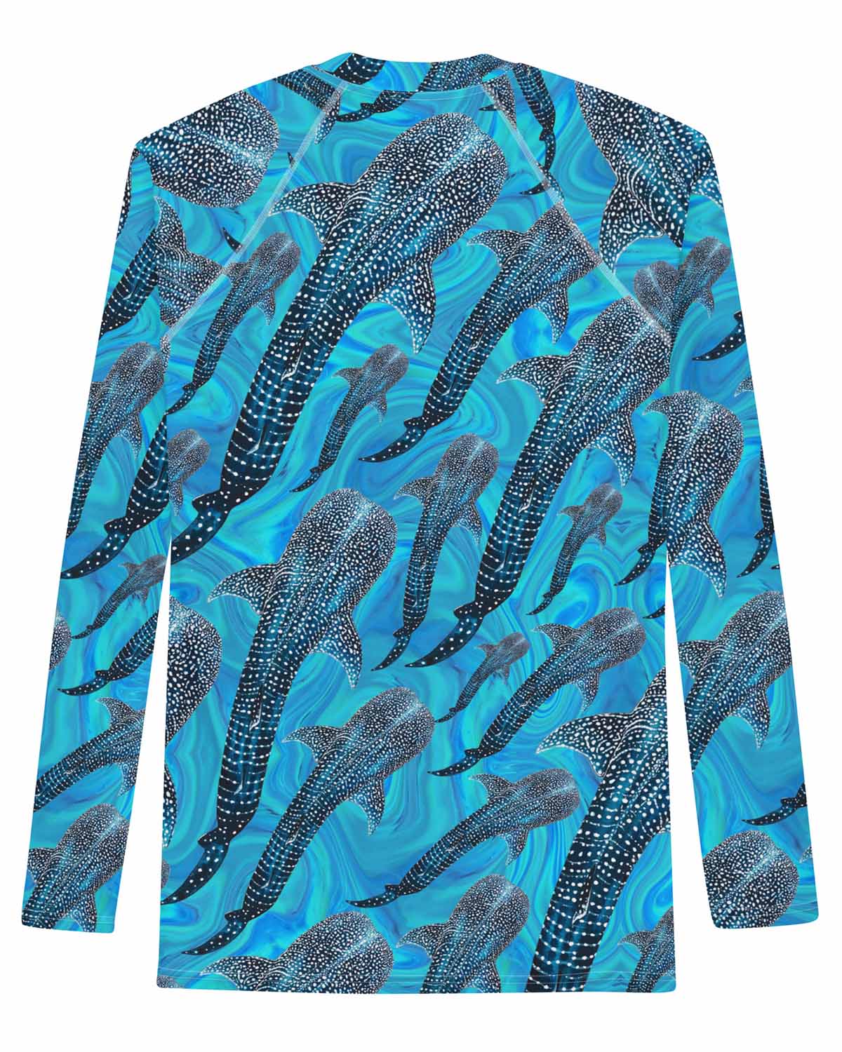 Groovy Whale Shark Men's Rash Guard