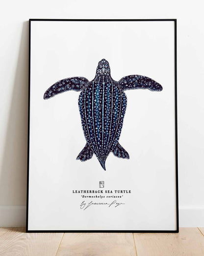 Leatherback Sea Turtle Scientific Print