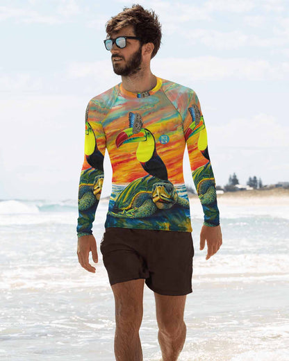 Pura Vida Full Print Men's Rash Guard