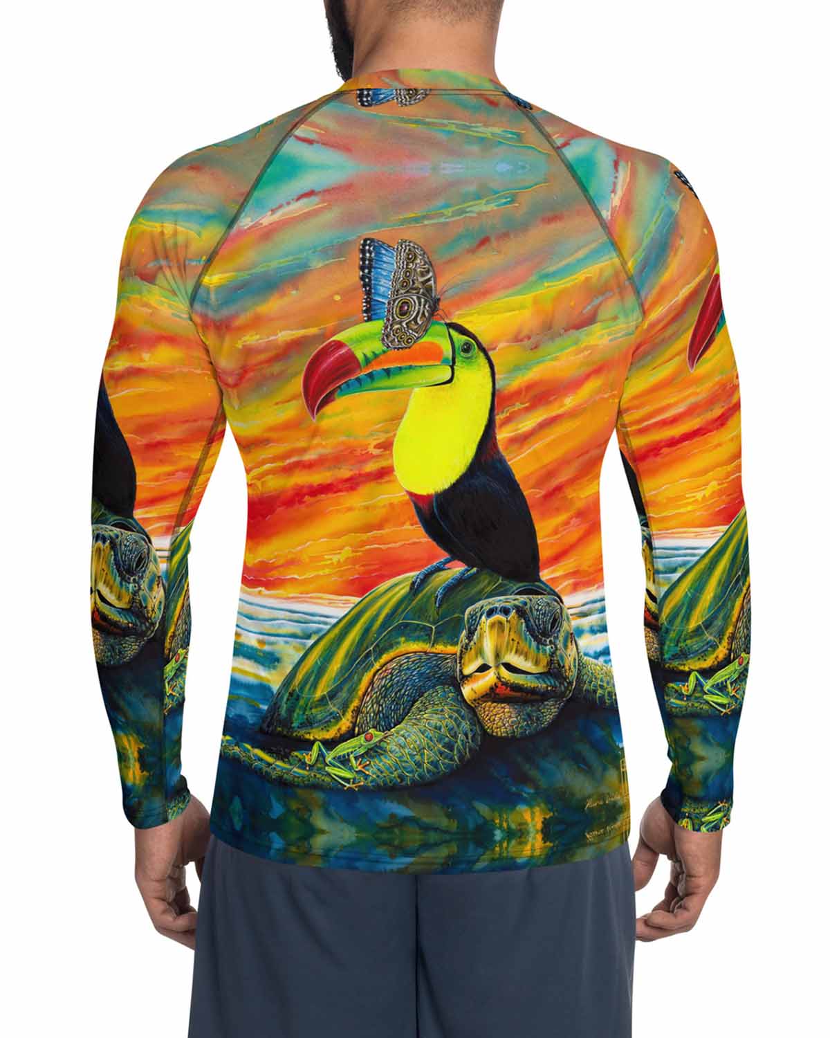 Pura Vida Full Print Men's Rash Guard