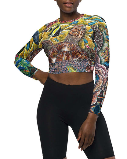 Rainbow City Eco Swim Long-Sleeve top