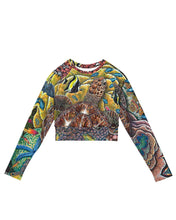 Load image into Gallery viewer, Rainbow City Eco Swim Long-Sleeve top
