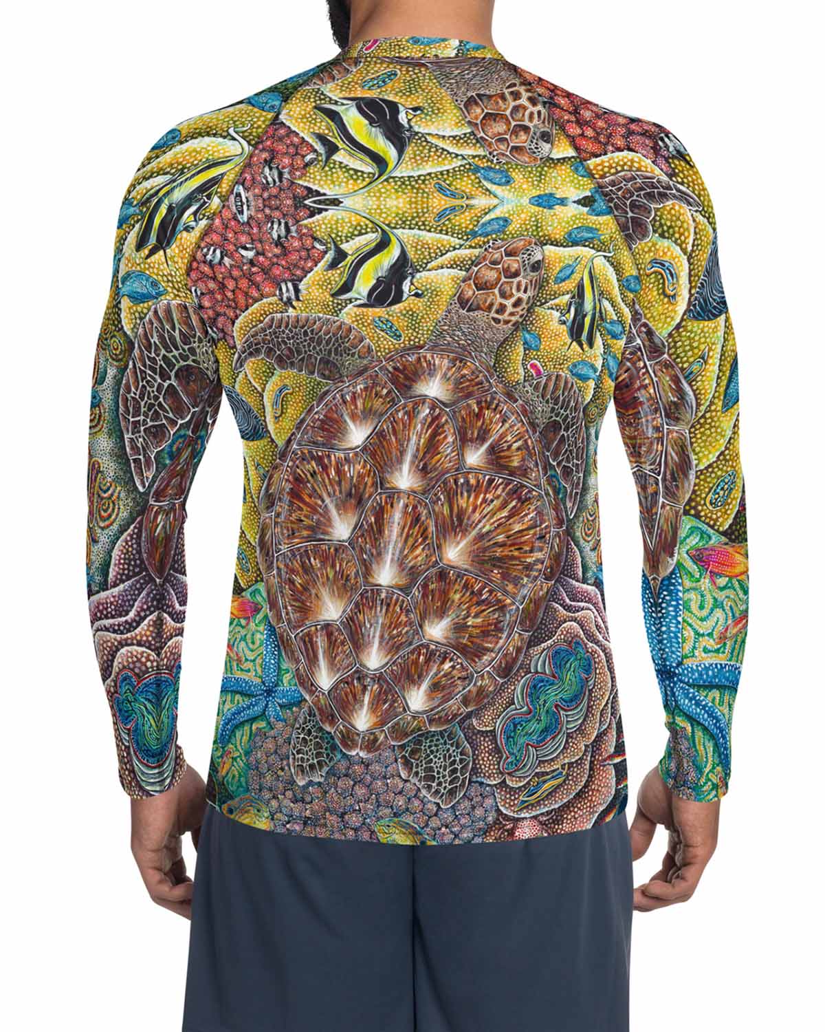 Rainbow City Full Print Men's Rash Guard