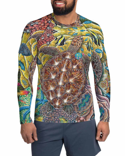 Rainbow City Full Print Men's Rash Guard