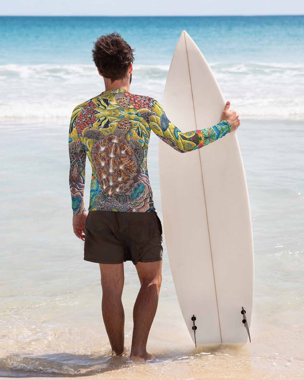 Rainbow City Full Print Men's Rash Guard