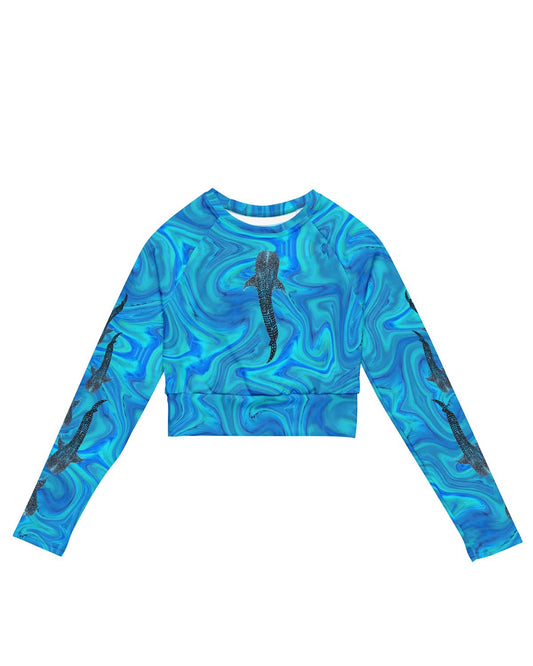 Whale Shark magic Eco Swim Long-Sleeve top