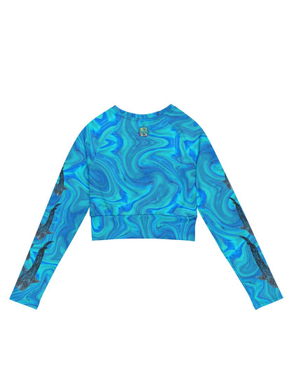 Whale Shark magic Eco Swim Long-Sleeve top