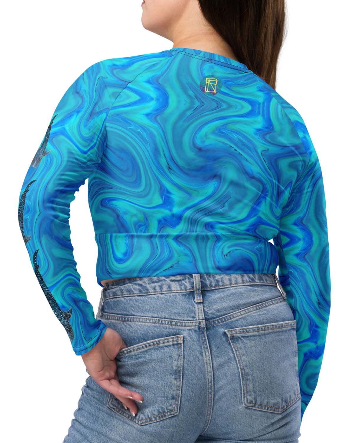 Whale Shark magic Eco Swim Long-Sleeve top