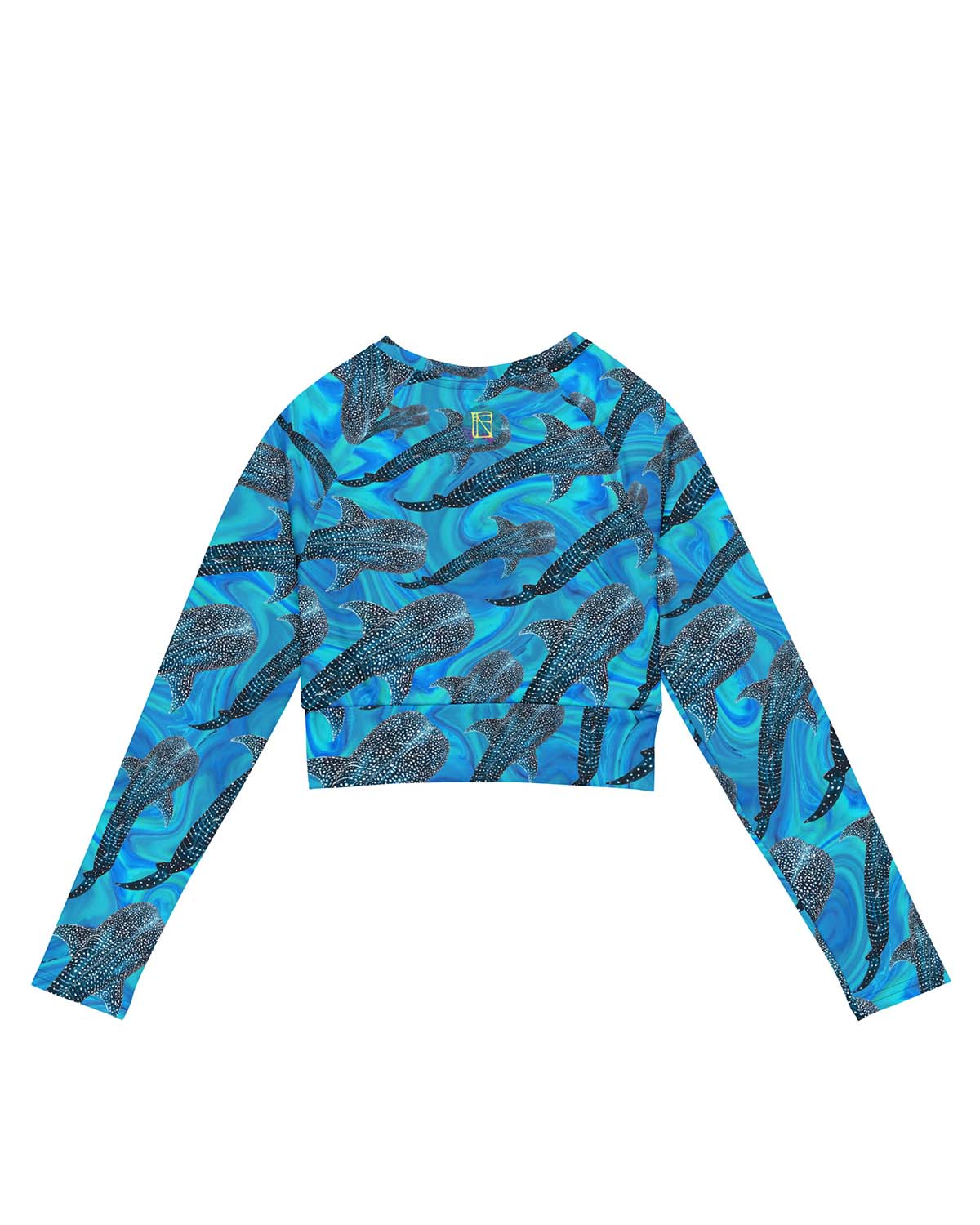 Groovy Whale Shark Eco Swim long-sleeve top