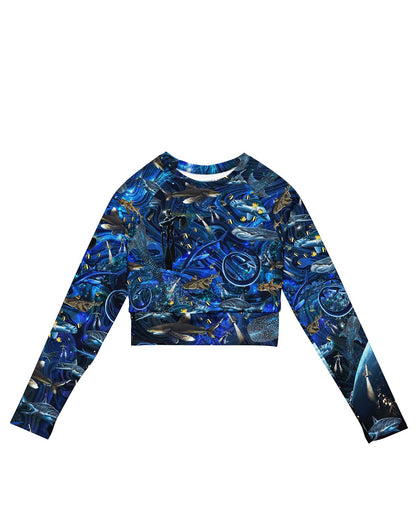 Space Shark Eco Swim Long-Sleeve top