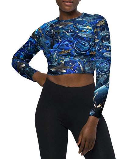 Space Shark Eco Swim Long-Sleeve top