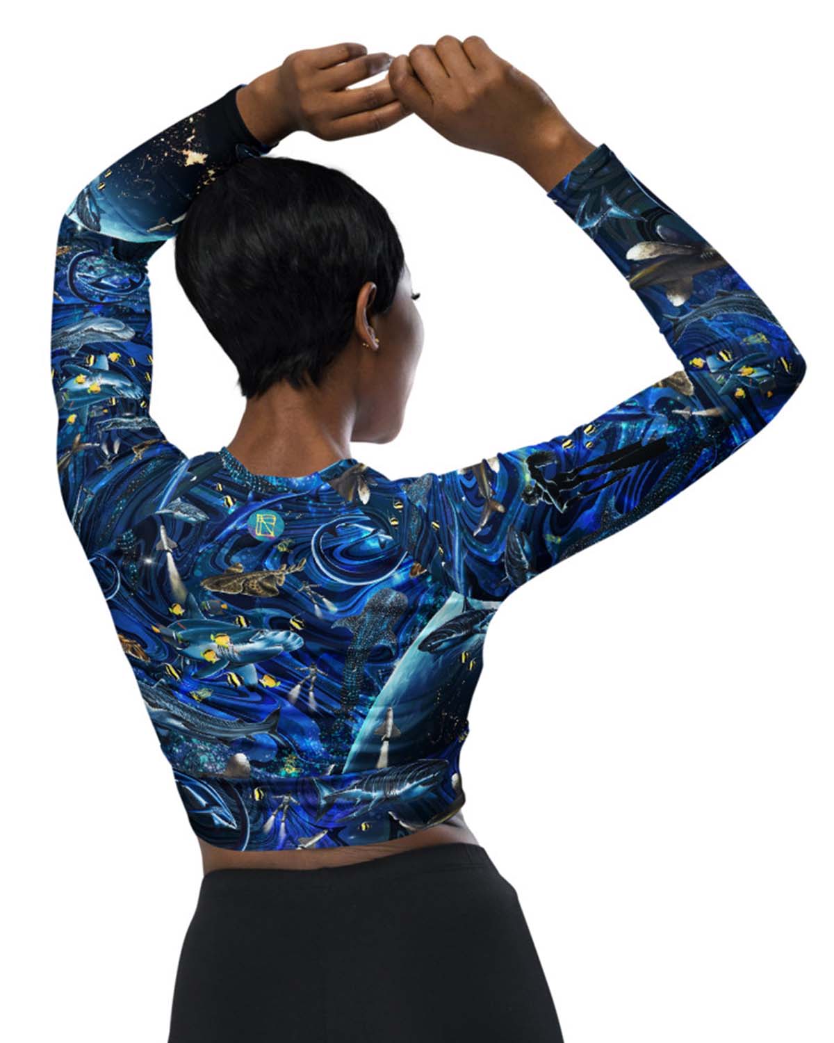 Space Shark Eco Swim Long-Sleeve top