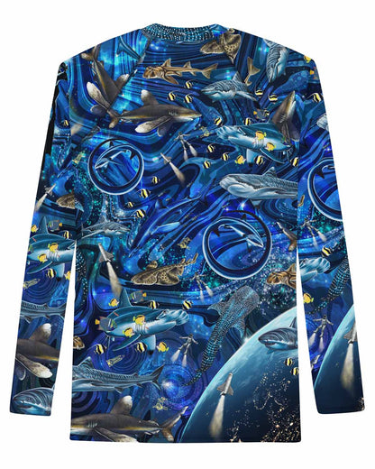 Space Shark Men's Rash Guard