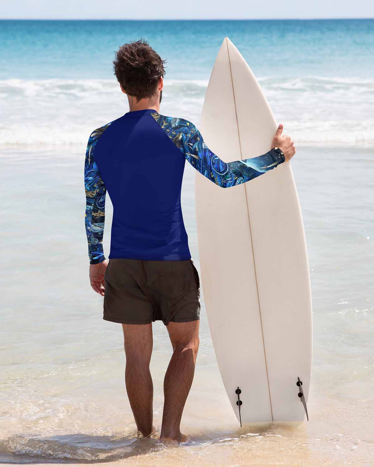 Space Shark Men's Rash Guard