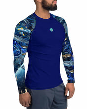 Load image into Gallery viewer, Space Shark Men&#39;s Rashguard
