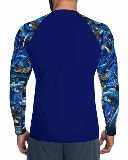 Space Shark Men's Rash Guard