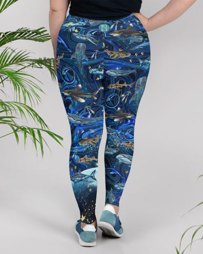 Space Shark Curve Yoga Leggings