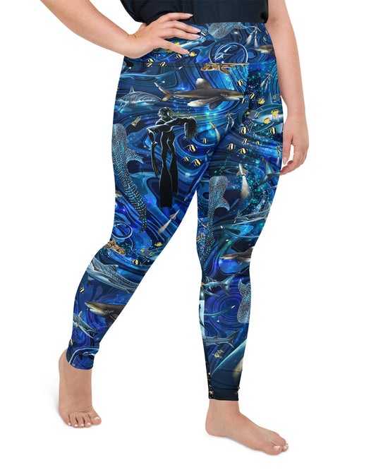 Space Shark Curve Yoga Leggings