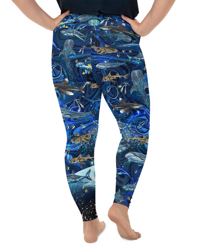 Space Shark Curve Yoga Leggings