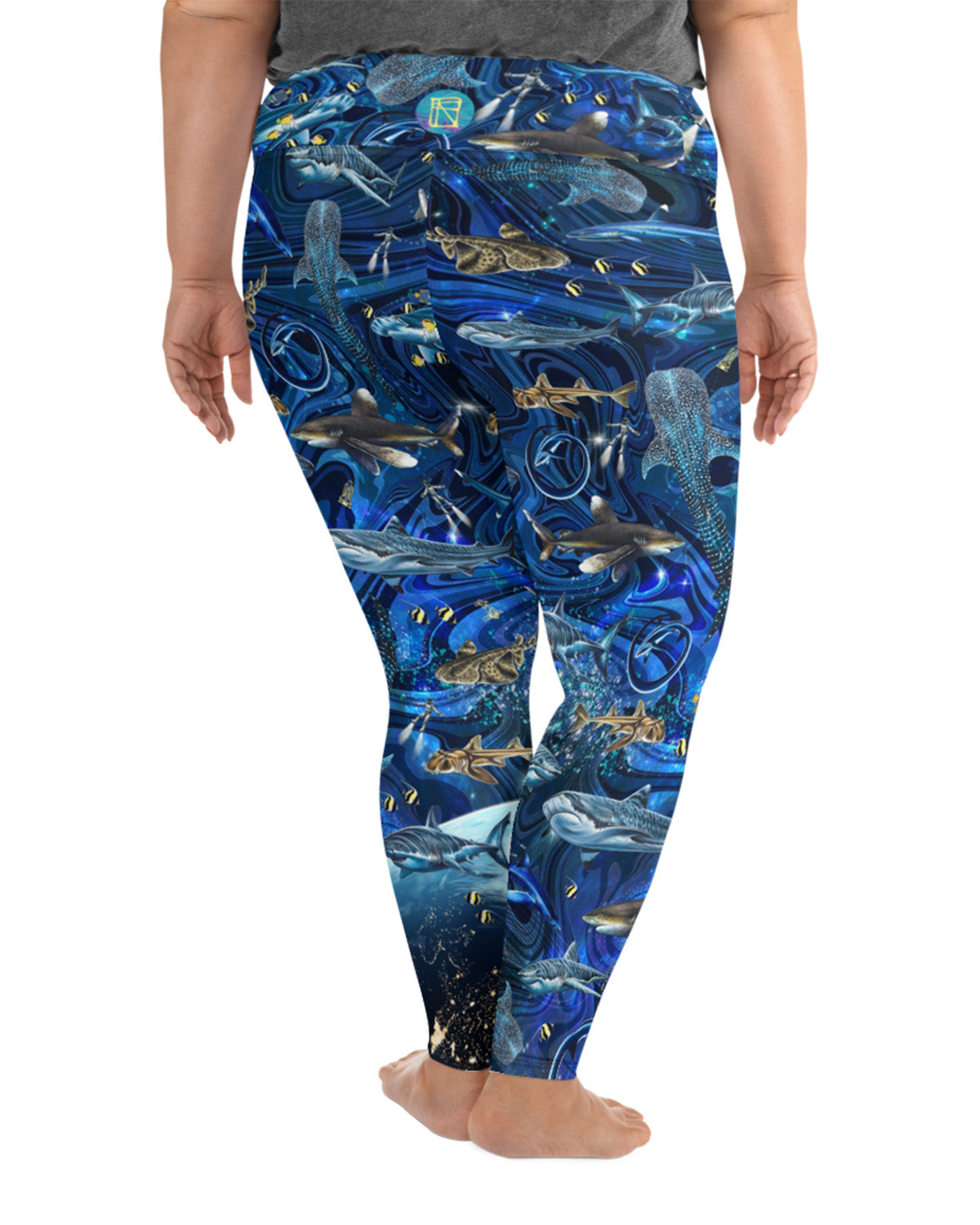 Space Shark Curve Yoga Leggings