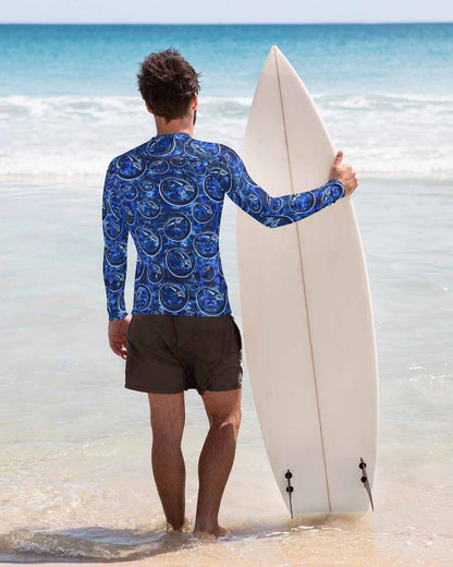 Thresher Shark Full Print Men's Rash Guard