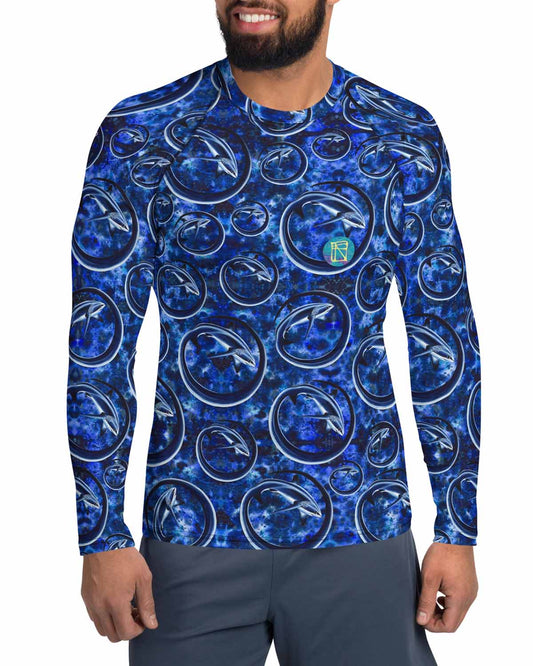 Thresher Shark Full Print Men's Rash Guard