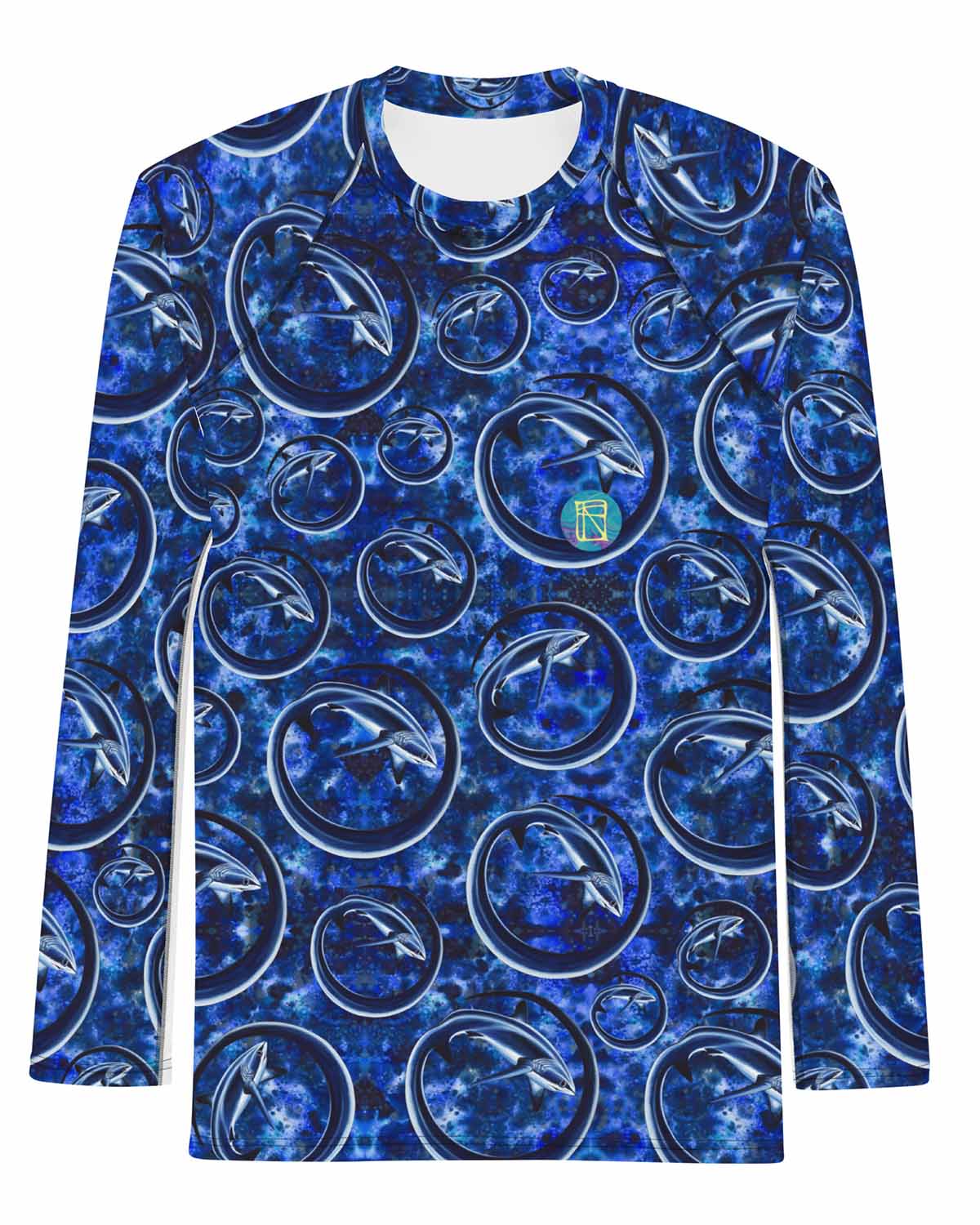 Thresher Shark Full Print Men's Rash Guard