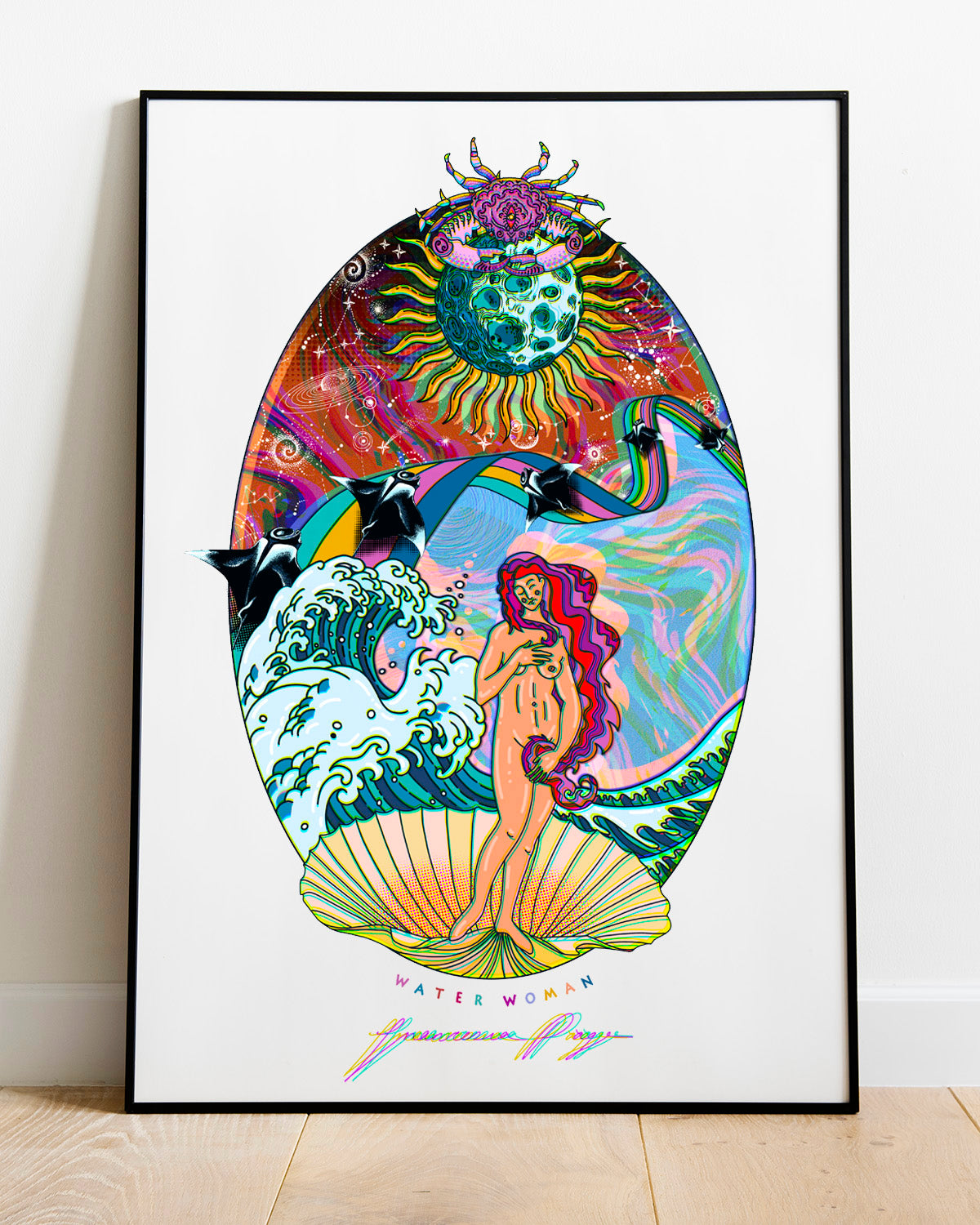 Water Woman Illustration Print