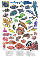 Load image into Gallery viewer, Reef Creatures Scientific Print
